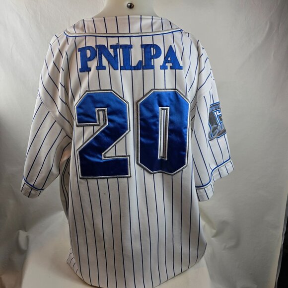 Negro Leagues Grays Jersey Mens 3XL White Pinstripe Homestead Throwback PNLPA - Picture 9 of 12